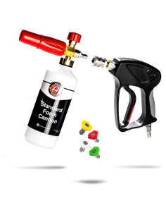 Combo Cañón de Espuma Estándar Adam's - 1L Jabón para Autos