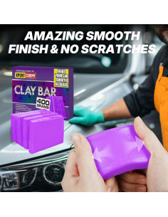 Barra de Arcilla para Automóviles XPERTCHEMY 400g Kit Limpieza 2