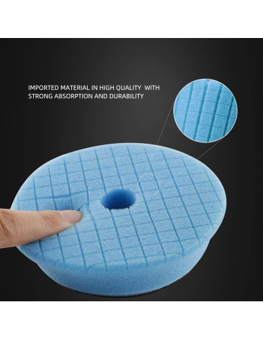 Kit de Pulido SPTA 11 Piezas 3" para Taladro - Almohadillas de Espuma