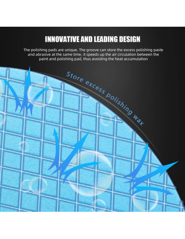 Kit de Pulido SPTA 11 Piezas 3" para Taladro - Almohadillas de Espuma