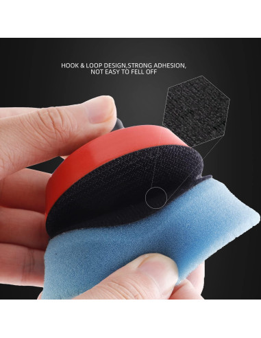 Kit de Pulido SPTA 11 Piezas 3" para Taladro - Almohadillas de Espuma