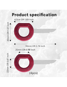 Kit de Herramientas de Extracción de Radio RBOKO 4 Piezas 2