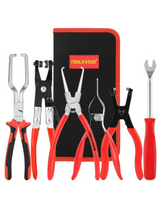Juego de Pinzas para Línea de Combustible TOOLEAGUE 6 Pcs