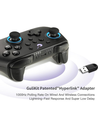 Controlador GuliKit KK3 Pro Sin Deriva para Switch/PC/Android