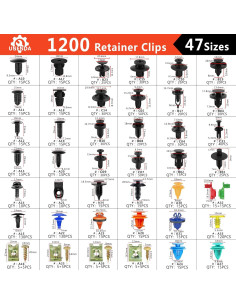 Juego de Clips de Retención Automotriz UNENDA 1351PCS Nylon 2