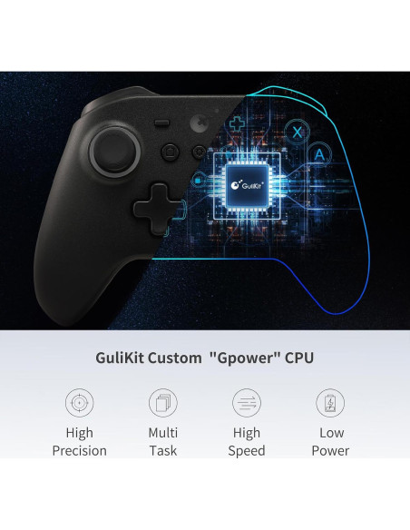 Controlador GuliKit KK3 Pro Sin Deriva para Switch/PC/Android