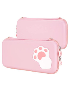 Funda de transporte rosa eXtremeRate para Switch Lite
