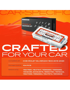 Kit de Clips de Retención A-Premium 104 Piezas para Chevrolet Silverado 1500 2019-2023 2