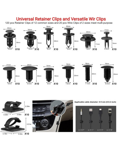 Kit de Herramientas para Retirar Molduras Eaukar EAKUS003 330 Piezas