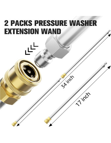 Extensión de Varilla Sealegend 43 cm para Lavadora a Presión