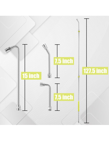 Varilla de Extensión para Lavadora a Presión FIXFANS 304.8 cm