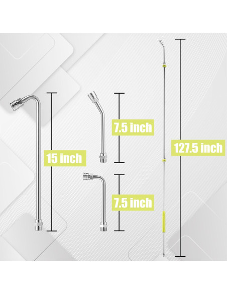 Varilla de Extensión para Lavadora a Presión FIXFANS 304.8 cm