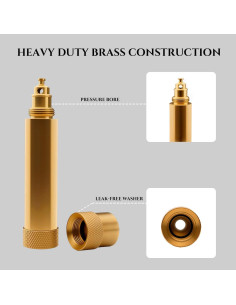 Boquilla de Manguera Ajustable LANGARA de Latón Alta Presión 2