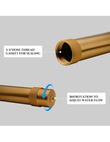 Boquilla de Manguera Ajustable LANGARA de Latón Alta Presión