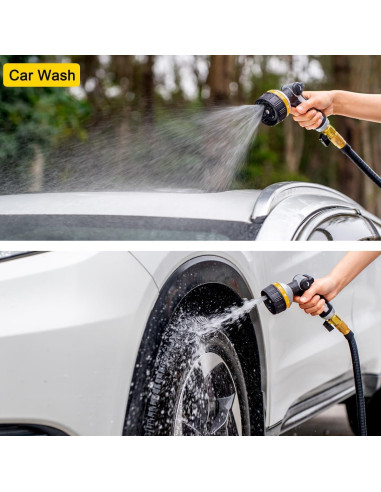 Boquilla de Manguera de Jardín FANHAO Amarilla 10 Patrones