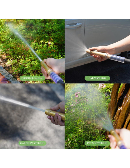 Boquilla de Manguera Ajustable LANGARA de Latón Alta Presión