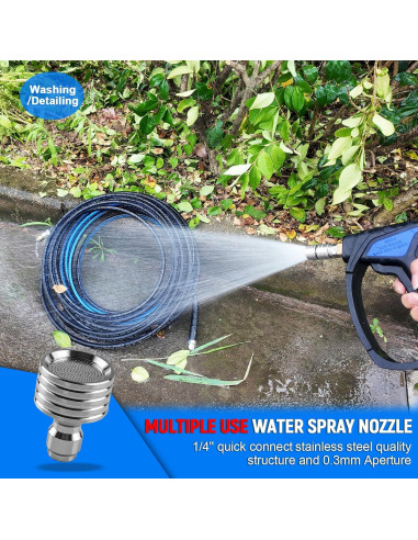 Kit de Jetter de Alcantarillado TUTULUCK 15m 5800PSI 3 Boquillas