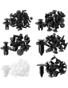 Kit de 100 Clips de Parachoques Nylon ZMSHANGMAO 6 Tamaños 2