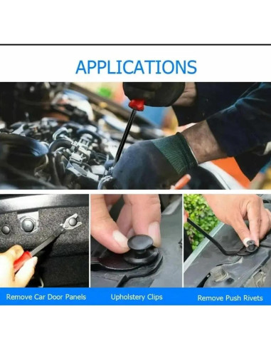 Kit de 100 Clips de Parachoques Nylon ZMSHANGMAO 6 Tamaños