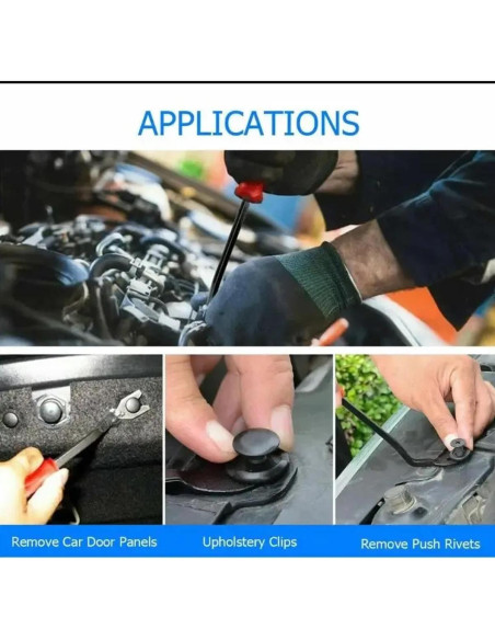 Kit de 100 Clips de Parachoques Nylon ZMSHANGMAO 6 Tamaños