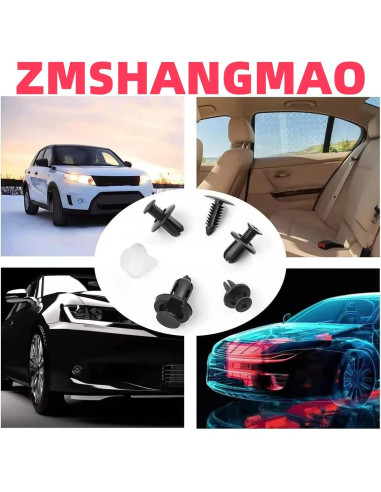 Kit de 100 Clips de Parachoques Nylon ZMSHANGMAO 6 Tamaños