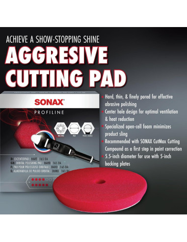 Kit de Pads de Espuma para Corte y Brillo SONAX - 6 Unidades