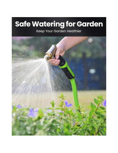 Manguera de Jardín RAINPOINT 15m Flexible y Resistente