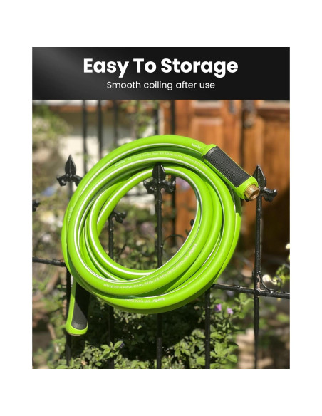 Manguera de Jardín RAINPOINT 15m Flexible y Resistente