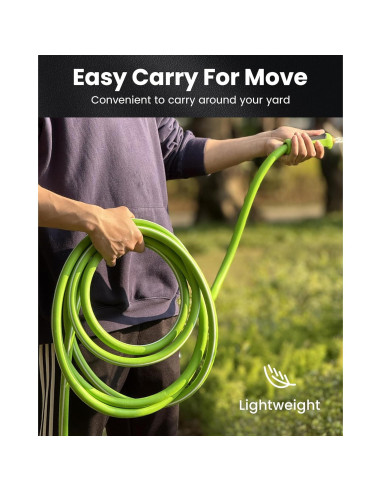 Manguera de Jardín RAINPOINT 15m Flexible y Resistente