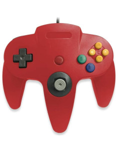 Controlador Joystick Antiguo Clásico N64 Rojo 182,88 cm 2