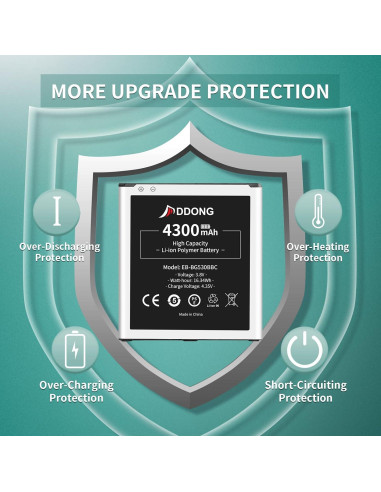 Batería de Reemplazo DDONG 4300mAh para Samsung Galaxy J2 Prime/J3