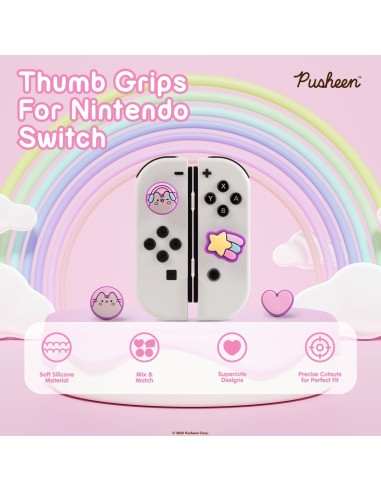 Agarres de Pulgar Hamee Pusheen para Nintendo Switch