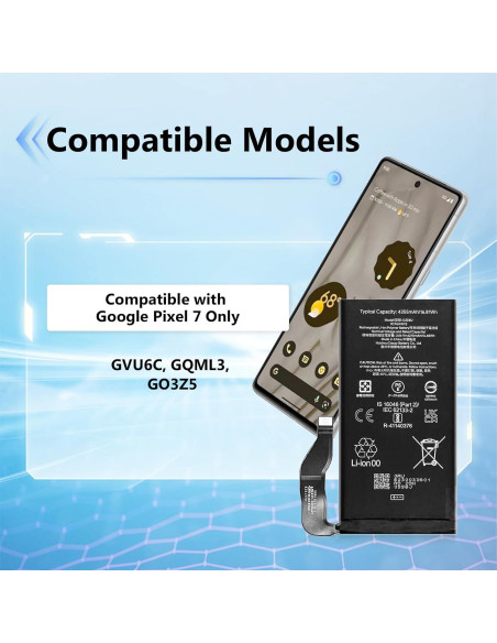 Kit de Reemplazo de Batería para Google Pixel 7 con Herramientas