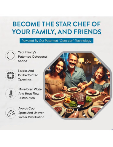 Yedi Sous Vide Cooker 1000W con Accesorios Deluxe y Recetas