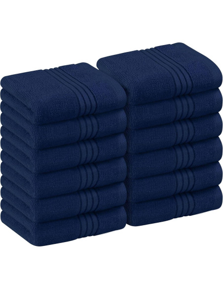 Toallas Utopia Paquete de 12 Paños de Lavado 30x30 cm 600 GSM