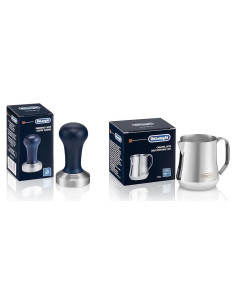Jarra de Espuma de Leche De'Longhi 350 ml + Prensador DLSC058