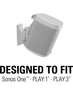 Soporte de pared ajustable Sanus para altavoces Sonos - Blanco 2