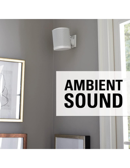 Soporte de pared ajustable Sanus para altavoces Sonos - Blanco