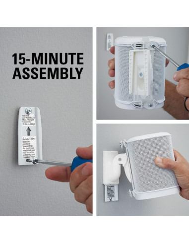 Soporte de pared ajustable Sanus para altavoces Sonos - Blanco