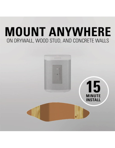 Soporte de pared ajustable Sanus para altavoces Sonos - Blanco