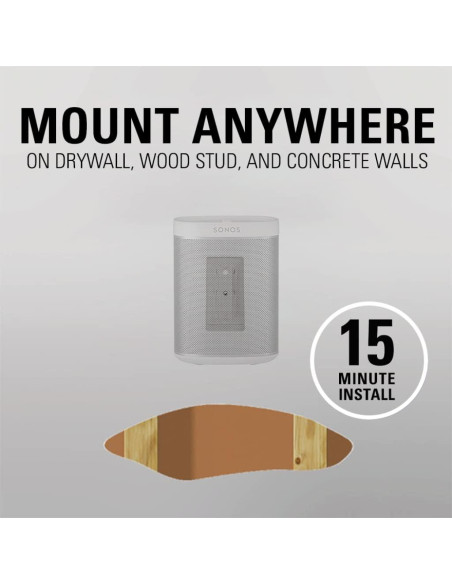 Soporte de pared ajustable Sanus para altavoces Sonos - Blanco