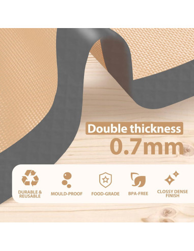 Juego de 6 Tapetes de Silicona para Hornear Koolstuffs