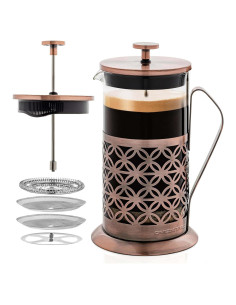 Cafetera Prensa Francesa OVENTE FSF34C 34 Onzas Acero Inoxidable