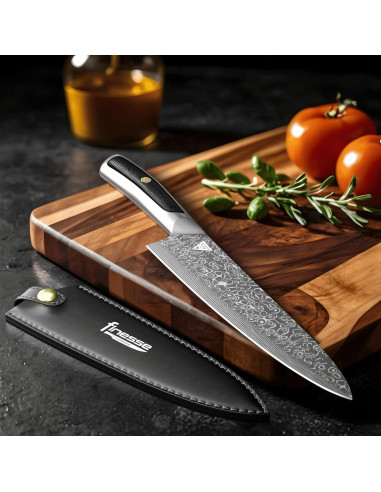 Cuchillo de Chef Finesse Forge 20 cm Acero Damasco Premium
