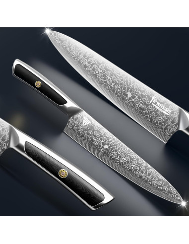 Cuchillo de Chef Finesse Forge 20 cm Acero Damasco Premium