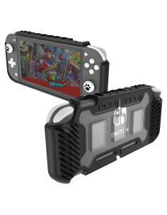 Funda Grip KIWIHOME para Nintendo Switch Lite 2019 Negra
