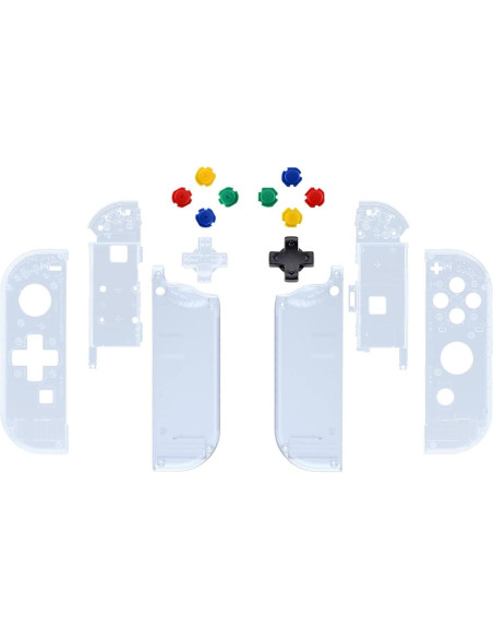 Carcasa Joycon Extremerate Azul Glaciar D-Pad Colorido
