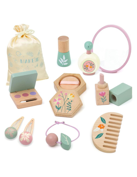 Juego de Maquillaje de Madera Masonbaby para Niños 3-5 Años