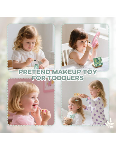 Juego de Maquillaje de Madera Masonbaby para Niños 3-5 Años