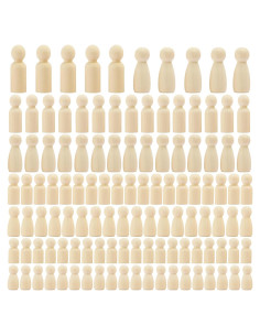 150 Muñecas de Perno de Madera GNIEMCKIN para Manualidades